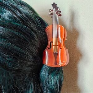 Hair Claw Clip, for the Music Lover, Bass Shaped Hair Clip, NEW